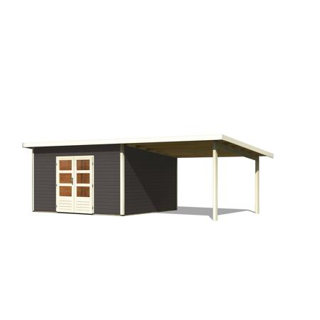 5. Bild von Gartenhaus 'Borsuma 5' Set 1665 x 369 x 248 cm terragrau