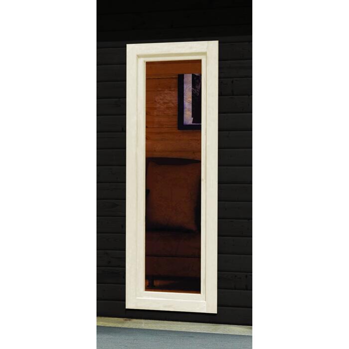 Karibu DrehKippFenster 600 x 1695 mm elfenbeinweiß
