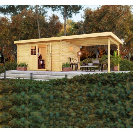 2. Bild von Gartenhaus 'Torgaust 5' Set 1 539 x 297 x 217 cm naturfarben