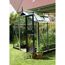 Gewächshaus 'Compact' 224 x 296 cm mit 3 mm Sicherheitsglas aluminiumfarben/schwarz
