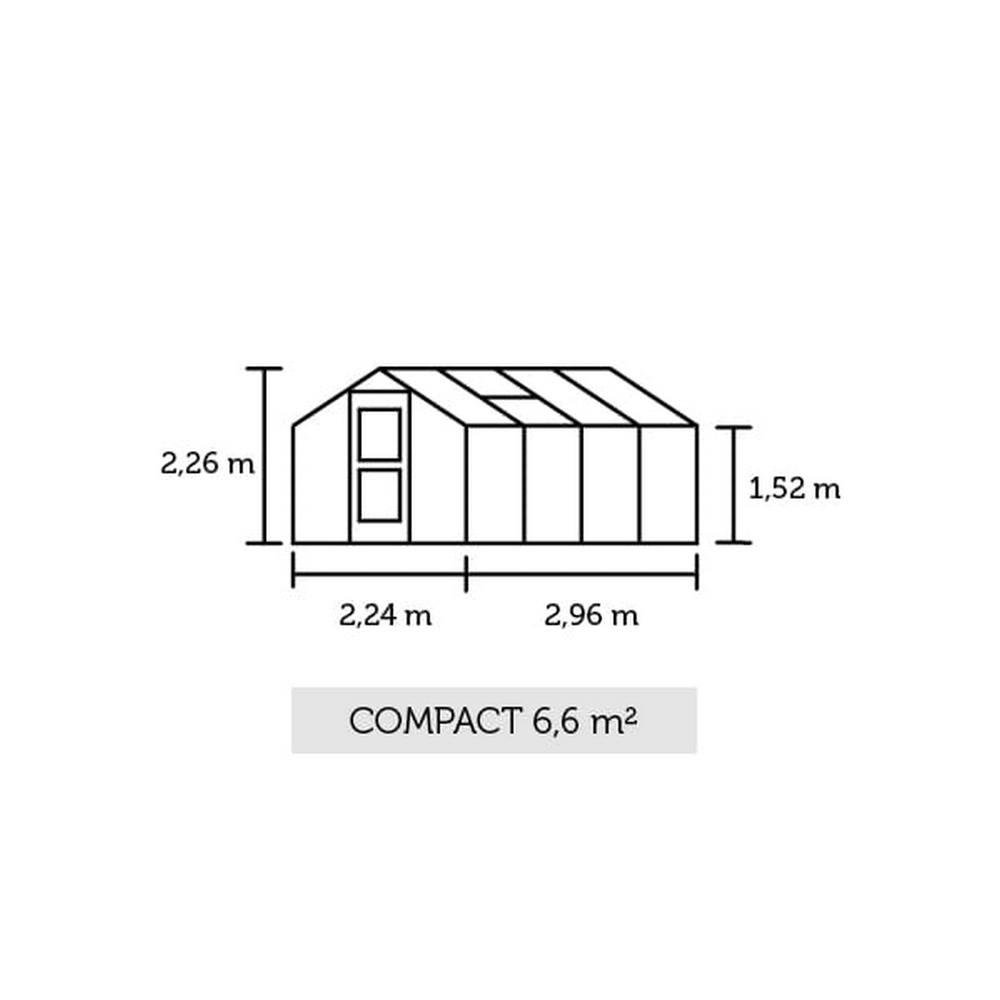 Juliana Gewächshaus 'Compact' 6,6 m², ...