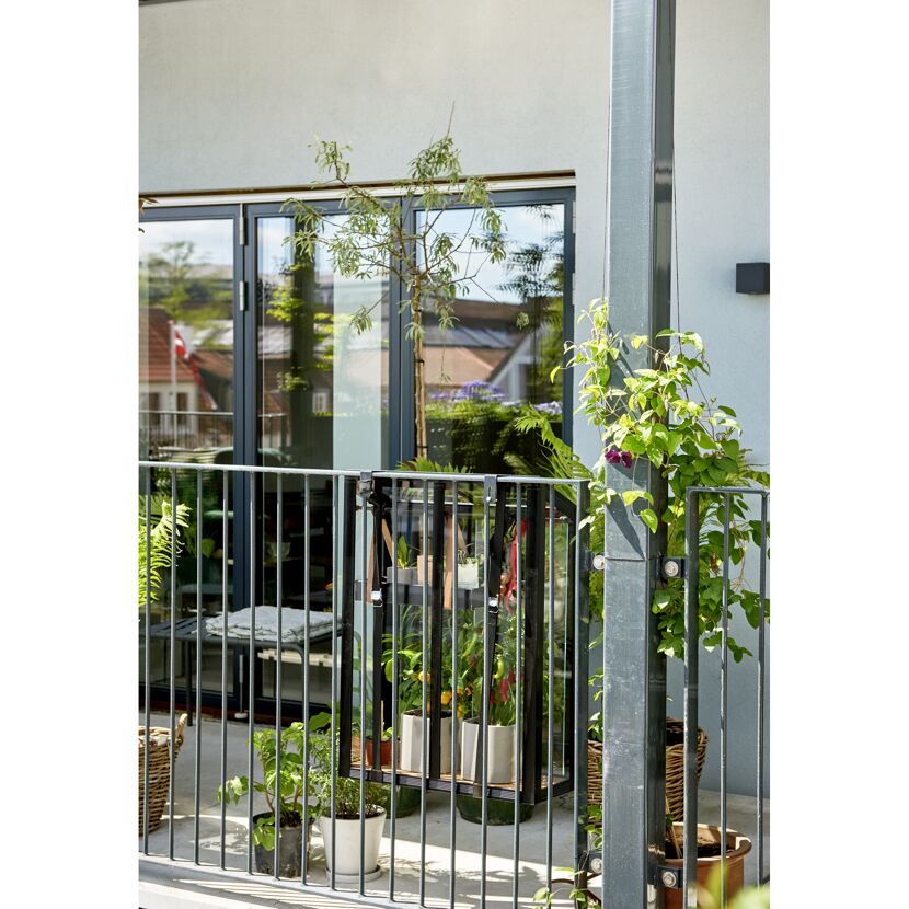 Balkongewächshaus 'Urban Balcony' 60 x 27 x 84 cm mit schwarz
