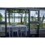 Gewächshaus 'Grand Oase' 439 x 296 cm mit 3 mm Sicherheitsglas anthrazit - für Mauer