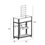 Verkleinertes Bild von Balkon-Gewächshaus 'Vertical' 82 x 38 x 142 cm 4 mm Sicherheitsglas schwarz