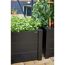 Pflanzkasten Aluminium schwarz 95 x 55 x 37 cm