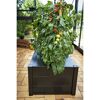 Pflanzkasten Aluminium schwarz 95 x 55 x 37 cm