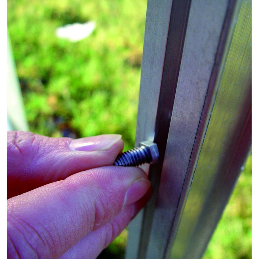 Halbkopfschrauben für Gewächshäuser, Stahl, 15 Stück