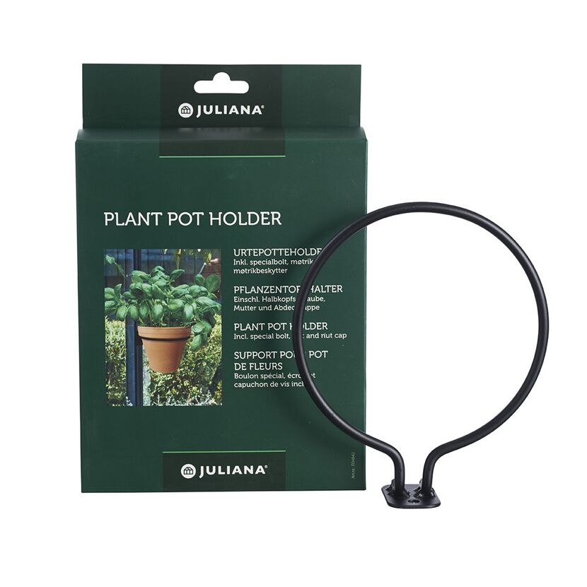 Pflanzentopfhalter Stahl schwarz Ø 14 cm
