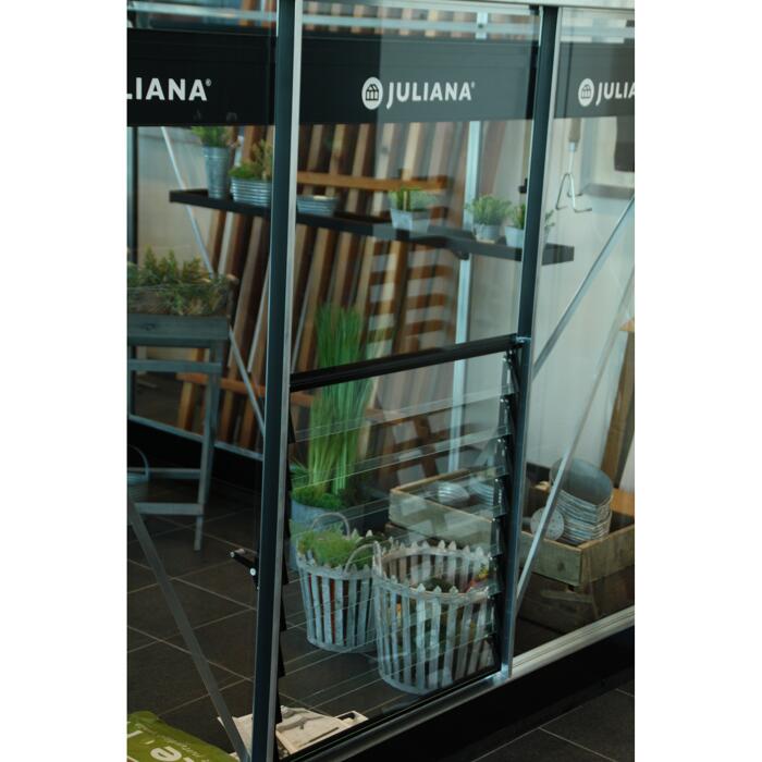 Lamellenfenster für Gewächshäuser 'Premium/Gärtner' anthrazit 70 x 90 cm