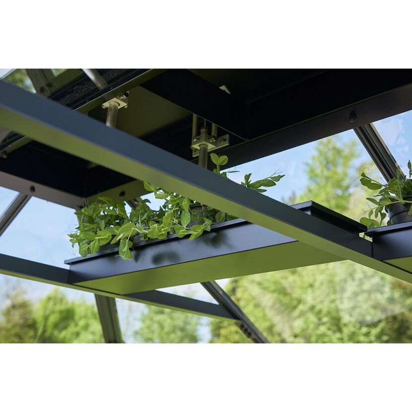 Gipfelregal Aluminium schwarz 71,8 x 17,2 x 6 cm