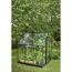Gewächshaus 'Qube 66' 188,8 x 188,8 cm mit 3 mm Sicherheitsglas schwarz