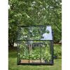 Gewächshaus 'Qube 66' 188,8 x 188,8 cm mit 3 mm Sicherheitsglas schwarz