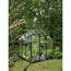 Gewächshaus 'Qube 66' 188,8 x 188,8 cm mit 3 mm Sicherheitsglas schwarz