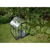 Gewächshaus 'Qube 66' 188,8 x 188,8 cm mit 3 mm Sicherheitsglas schwarz