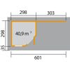 Abmessungen des Designhauses 213Plus, Variante 2B