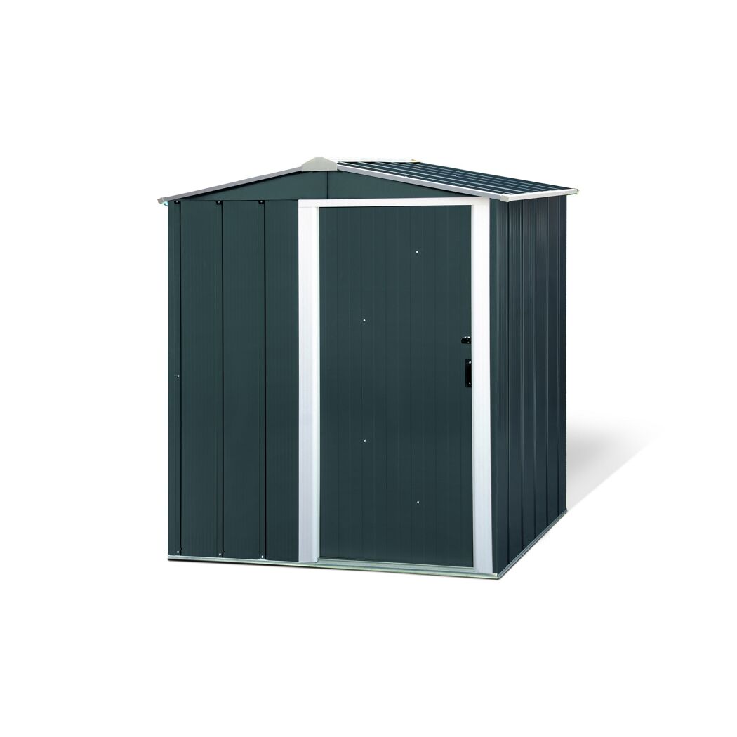 Metallgerätehaus 'Eco 5x4' anthrazit/weiß 162 x 122 x 182 cm