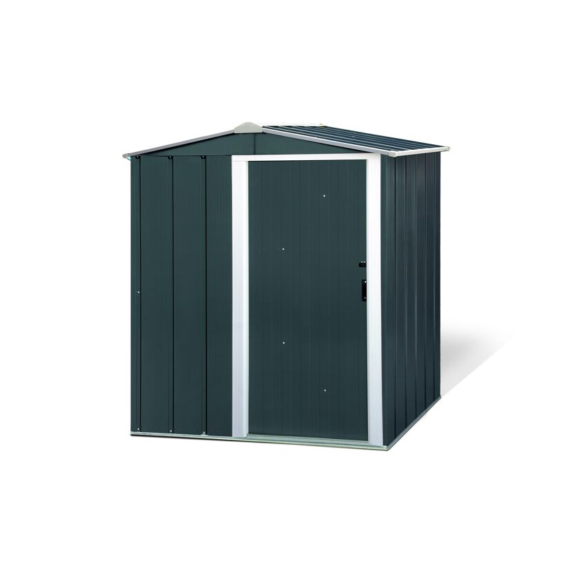 Metallgerätehaus 'Eco 5x4' anthrazit/weiß 162 x 122 x 182 cm
