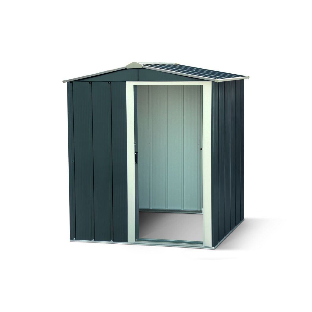 Metallgerätehaus 'Eco 5x4' anthrazit/weiß 162 x 122 x 182 cm