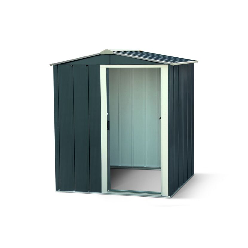 Metallgerätehaus 'Eco 5x4' anthrazit/weiß 162 x 122 x 182 cm