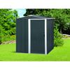 Metallgerätehaus 'Eco 5x4' anthrazit/weiß 162 x 122 x 182 cm