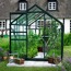 Verkleinertes Bild von Gewächshaus 'Popular 66' 3,8 m² 193 x 195 cm 3 mm Blankglas grün