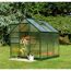 Gewächshaus 'Popular 66' 193 x 195 cm mit 4 mm Doppelstegplatten grün