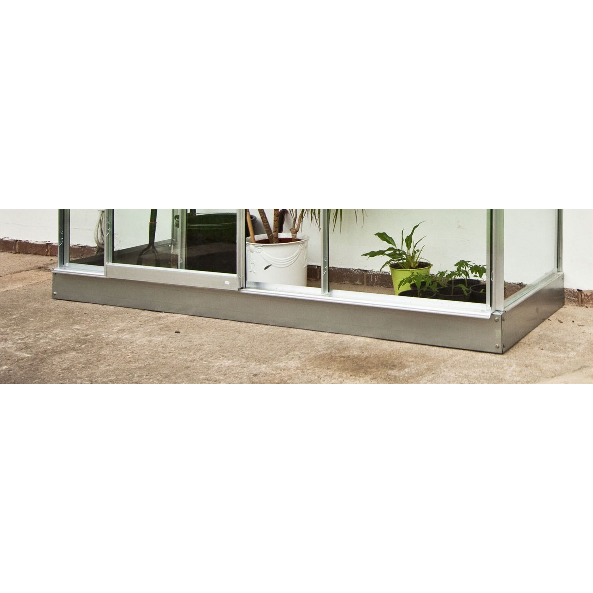 Gewächshaus-Fundament aus Metall