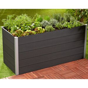 Hochbeet WPC anthrazit 160 x 75 x 70 cm
