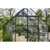 Gewächshaus 'Qube+ 816' 251 x 498 cm mit 3 mm Sicherheitsglas schwarz