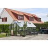Gewächshaus 'Qube+ 816' 251 x 498 cm mit 3 mm Sicherheitsglas schwarz