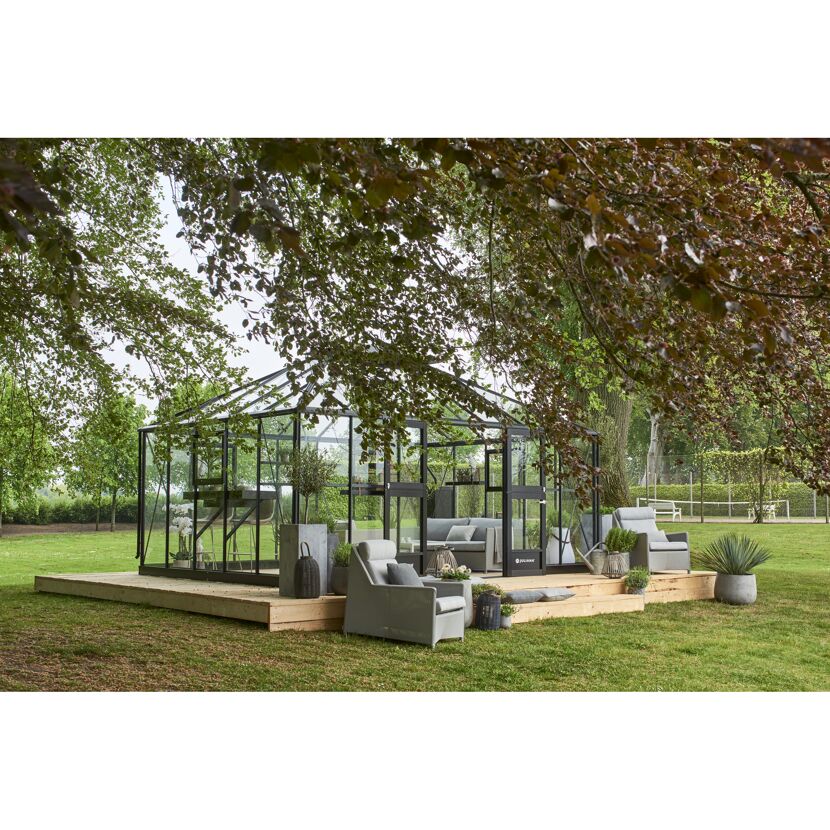 Juliana Gewächshaus Grand Oase mit Lounge-Möbeln