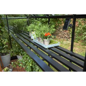 Tisch für Gewächshaus 'Orangerie' schwarz 432 x 74 x 2,5 cm