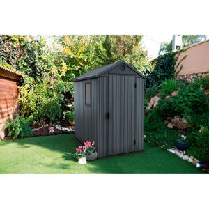 Gerätehaus 'Darwin 6x4' grau/anthrazit 125,8 x 184,5 x 205,1 cm