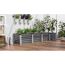 Hochbeet 'Linus In & Out 401 L' 245 x 40 x 65 cm granitfarben