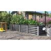 Hochbeet 'Linus In & Out 401 L' 245 x 40 x 65 cm granitfarben