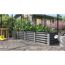 Hochbeet 'Linus In & Out 401 L' 245 x 40 x 65 cm granitfarben