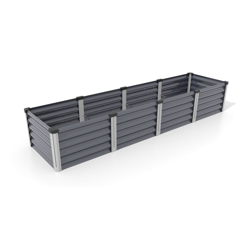 Hochbeet 'Linus In & Out 401 L' 245 x 40 x 65 cm granitfarben