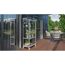 Balkon-Gewächshaus 'Polis 350' 80,8 x 42,3 cm mit 3 mm Sicherheitsglas aluminiumfarben