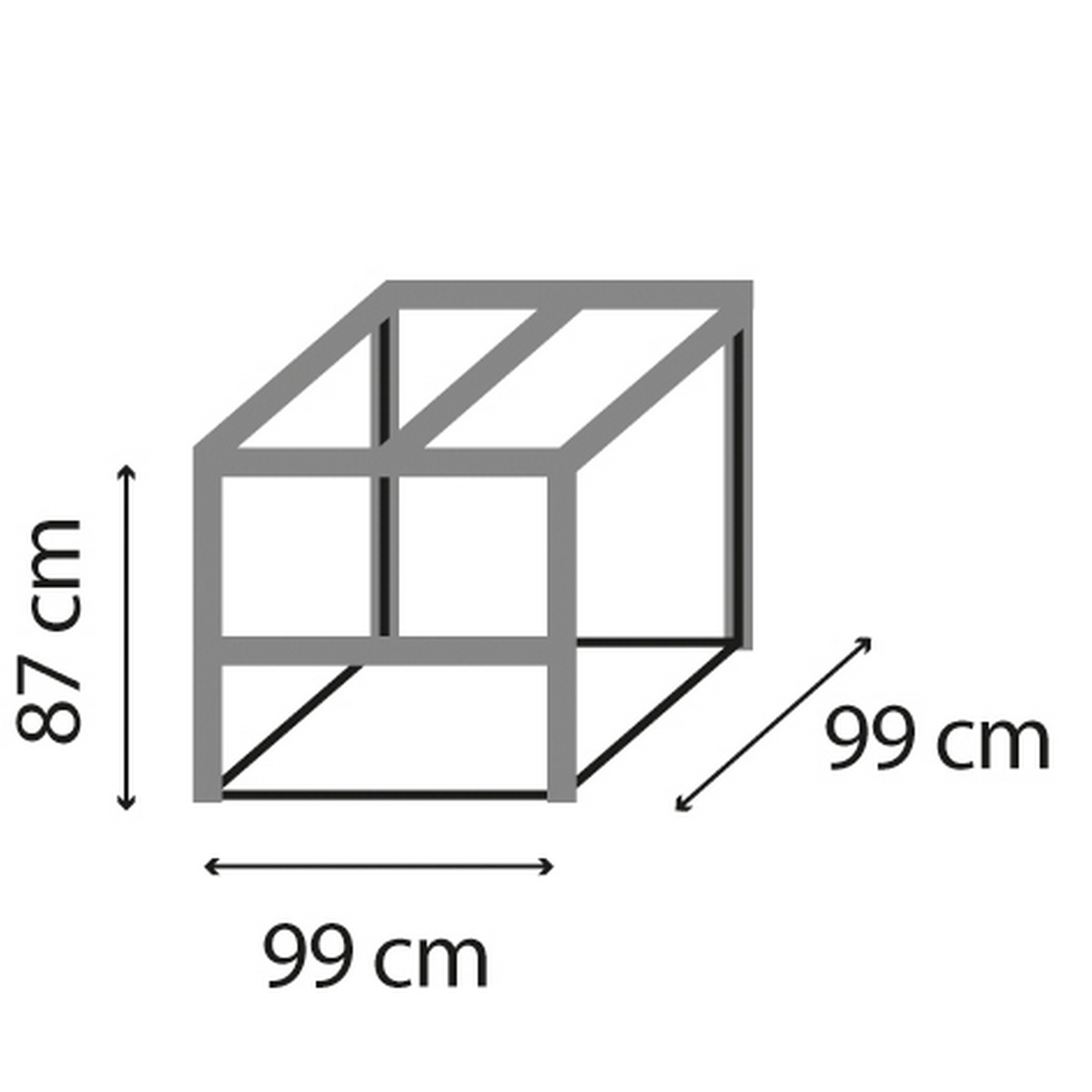 Komposter 'Tami' granit/schwarz 99 x 99 x 87 cm + product picture