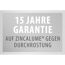 15 Jahre Garantie auf Zincalume gegen Durchrostung