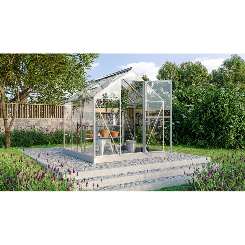 Gewächshaus Triton 3800 ESG im Garten
