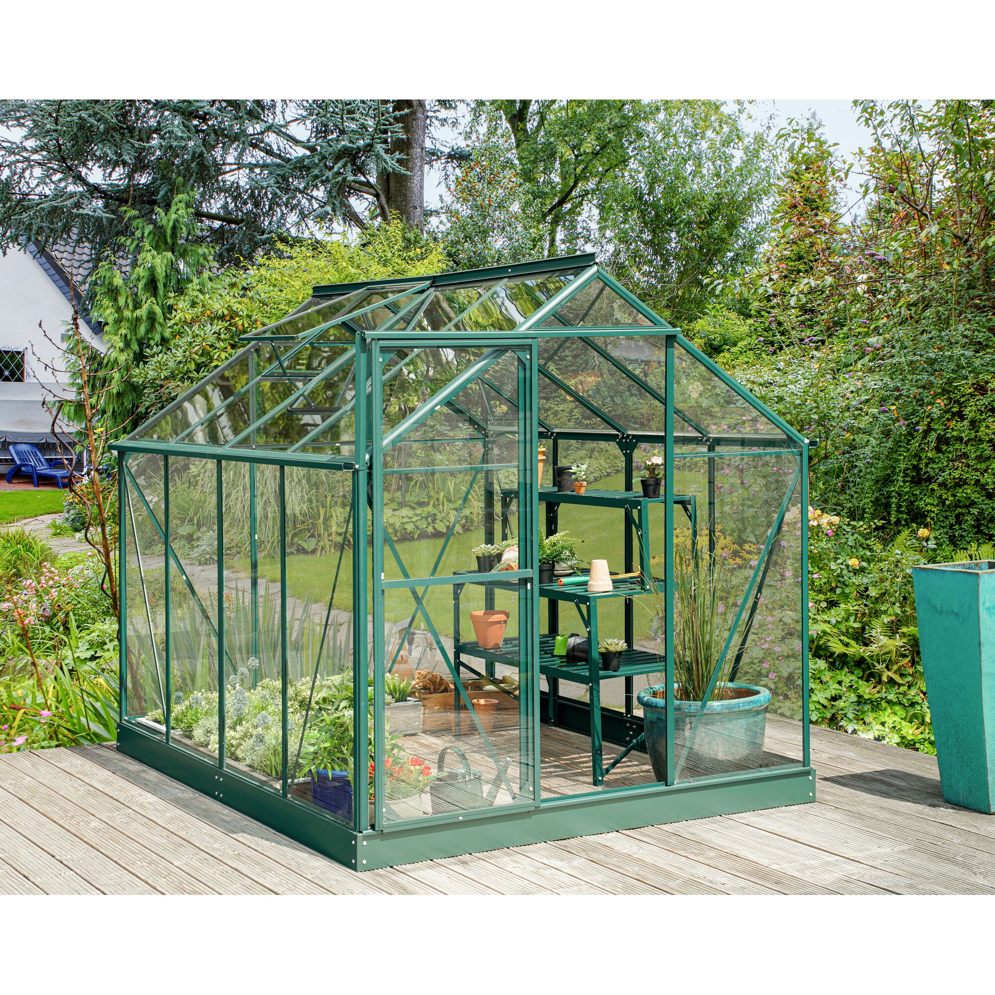 Gewächshaus Triton 5000 ESG smaragd