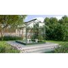 Gewächshaus Triton 5000 ESG smaragd im Garten