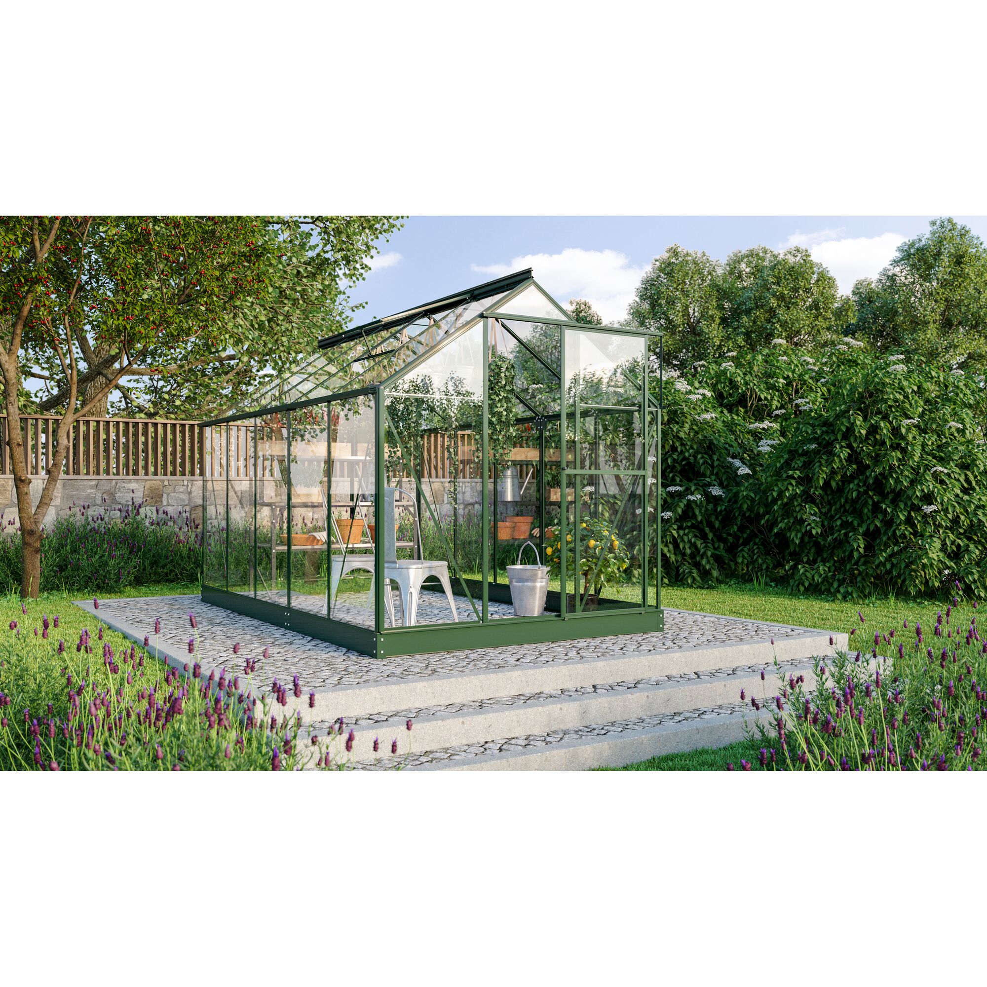 Gewächshaus Triton 6200 ESG smaragd