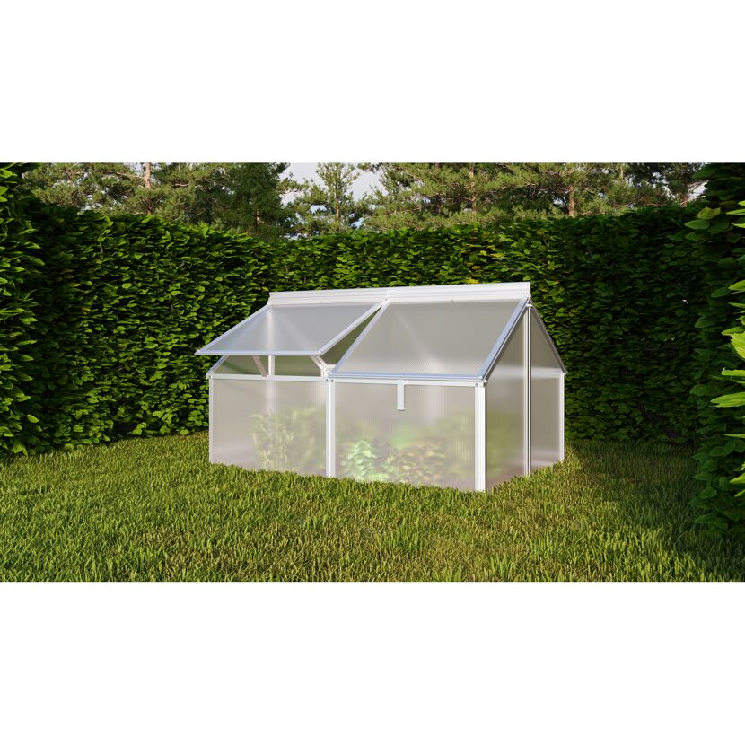 Kleines Gewächshaus im Garten