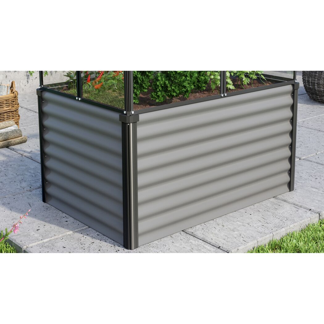 Gewächshaus Gaia Jumbo mit Unterbau