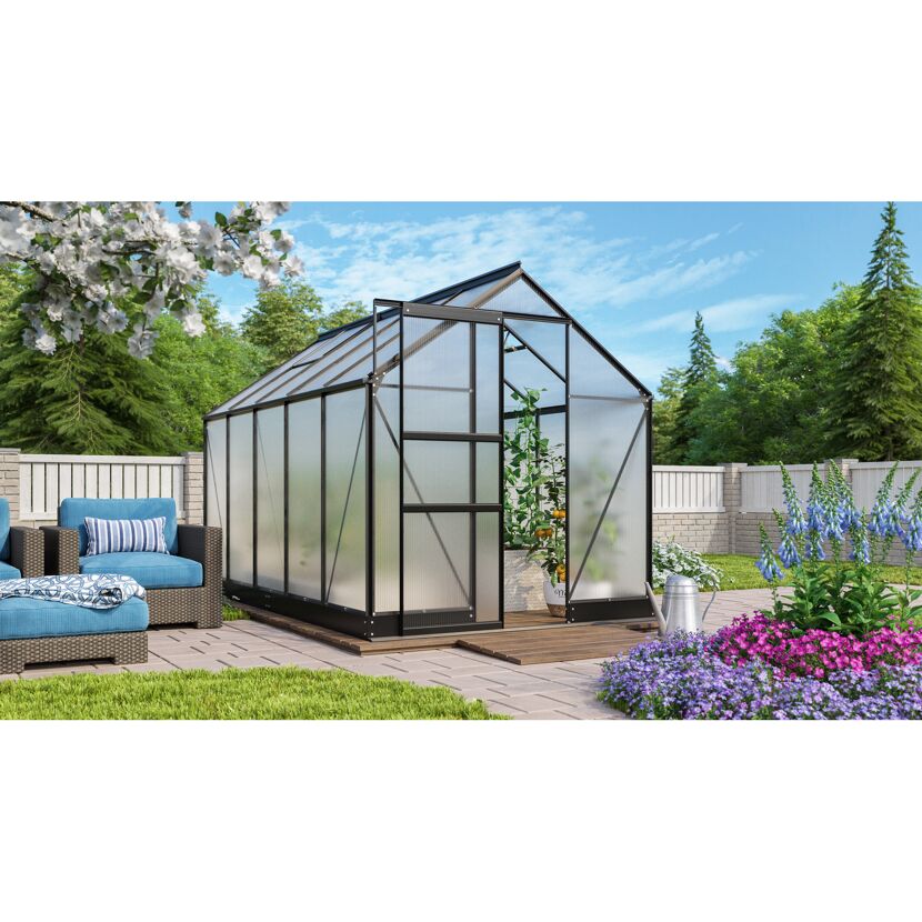 Gewächshaus Apollo 6200 HKP 4mm, schwarz