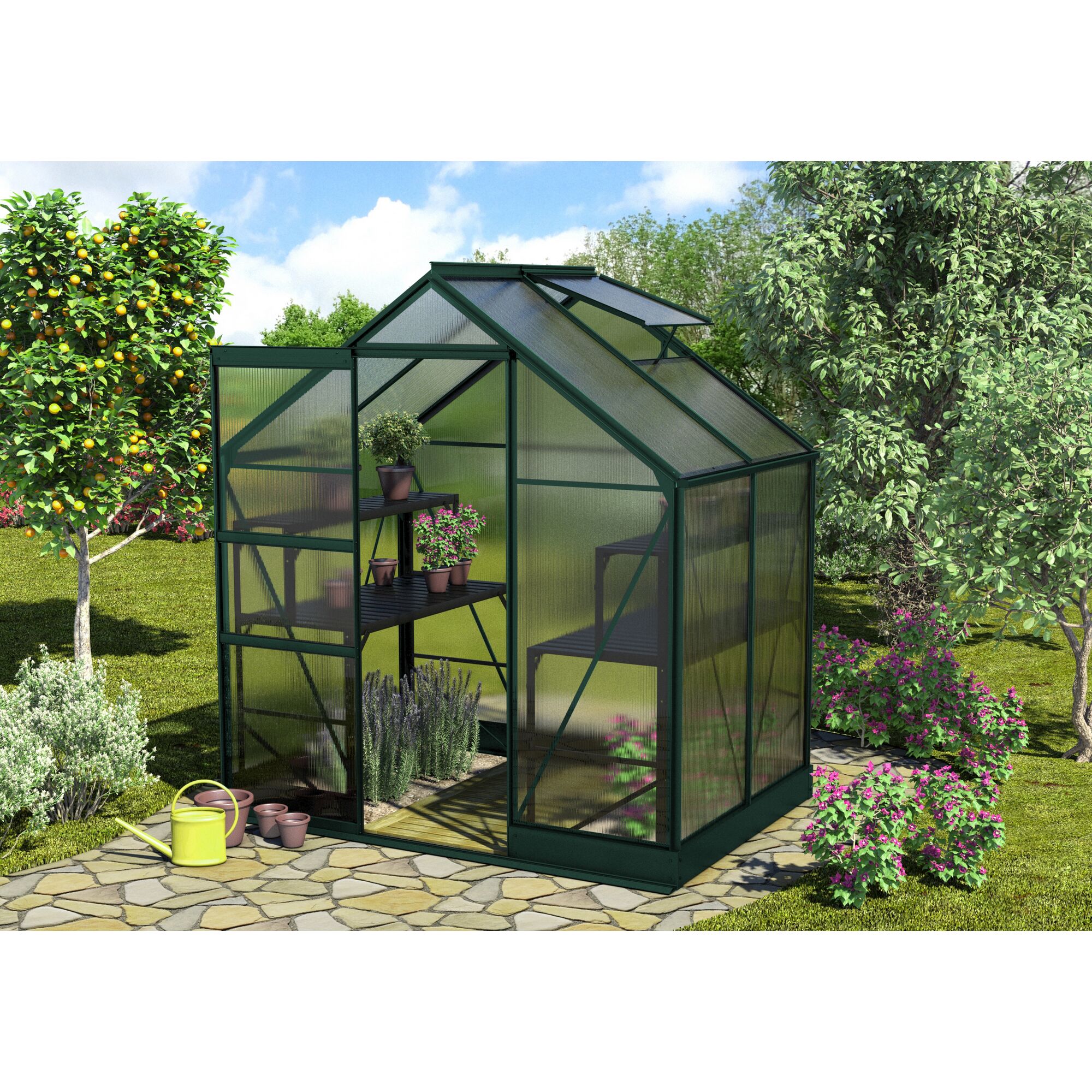 Gewächshaus Apollo 2500 HKP6mm smaragd