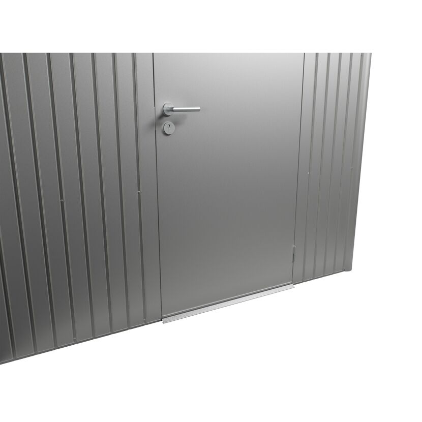 Gerätehaus 'AvantGarde' Gr. A2 silber-metallic 180 x 260 cm mit Doppeltür schmal