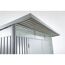 Gerätehaus 'AvantGarde' Gr. A4 silber-metallic 180 x 380 cm mit Doppeltür schmal
